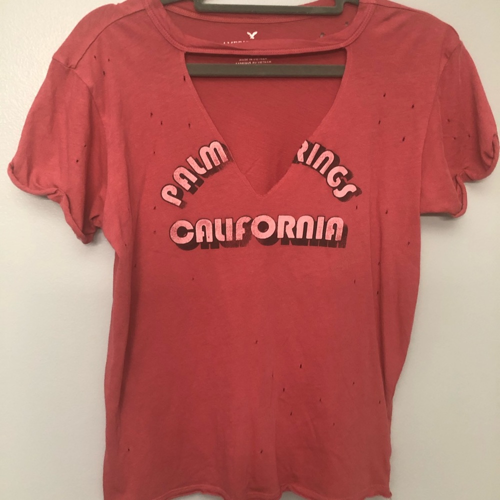 AE Distressed Crop Top